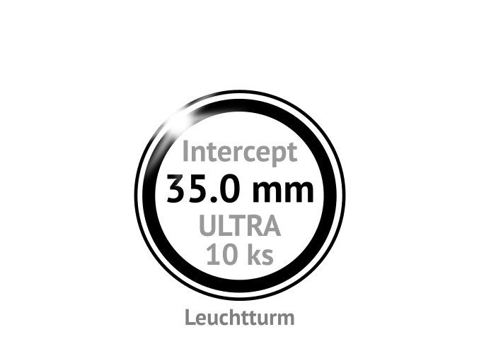 ultra intercept 35 mm kruhove kapsle na mince 35mm s cernou protikorozni ochrannou vlozkou proti oxidaci patine 10ks leuchtturm 359429 lighthouse
