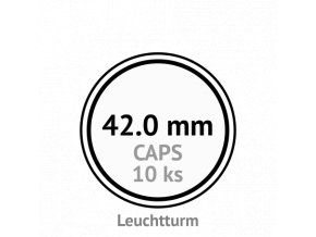 caps 42 mm kruhove kapsle na mince do 42mm mincovni bublinky kulate 10 ks leuchtturm 318006 lighthouse