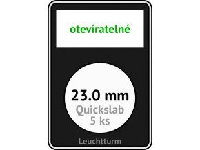 quickslab 23mm oteviratelny slab na mince 23 mm obdelnikova mincovni kapsle leuchtturm 346402 lighthouse
