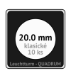 quadrum klasicke hranate kapsle 20 mm na mince ctvercove bublinky mincovni pouzdra 50x50 mm 10ks leuchtturm 323863 lighthouse