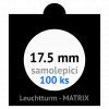matrix cerne samolepici mincovni ramecky na mince prumer 17 5 mm baleni 25 ks 5x5 cm leuchtturm 361060 lighthouse