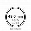 caps 48 mm kruhove kapsle na mince do 48mm mincovni bublinky kulate 10 ks leuchtturm 325865 lighthouse