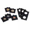matrix cerne samolepici mincovni ramecky na mince 20mm prumer 20 mm baleni 25 ks 5x5 cm leuchtturm 345686